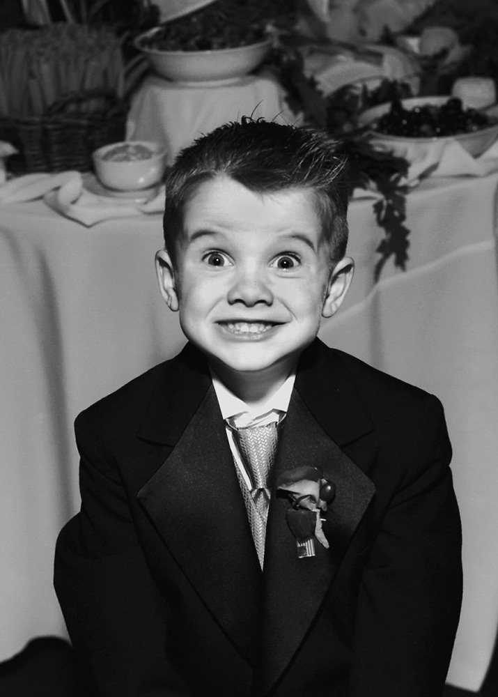 boy at wedding