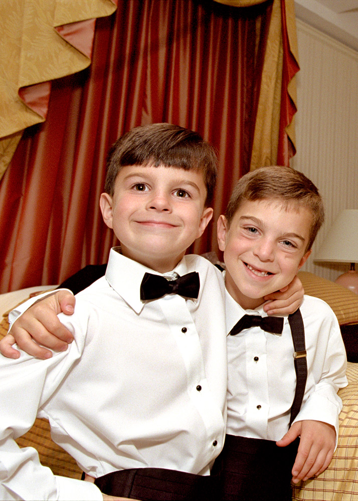 brothers at wedding