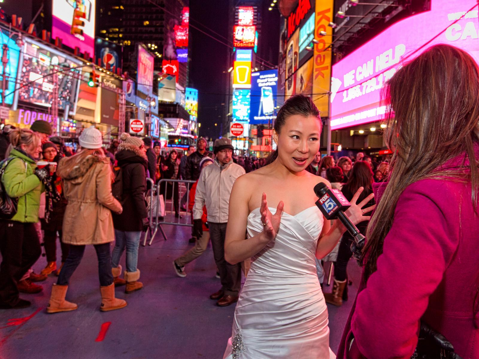 times square wedding